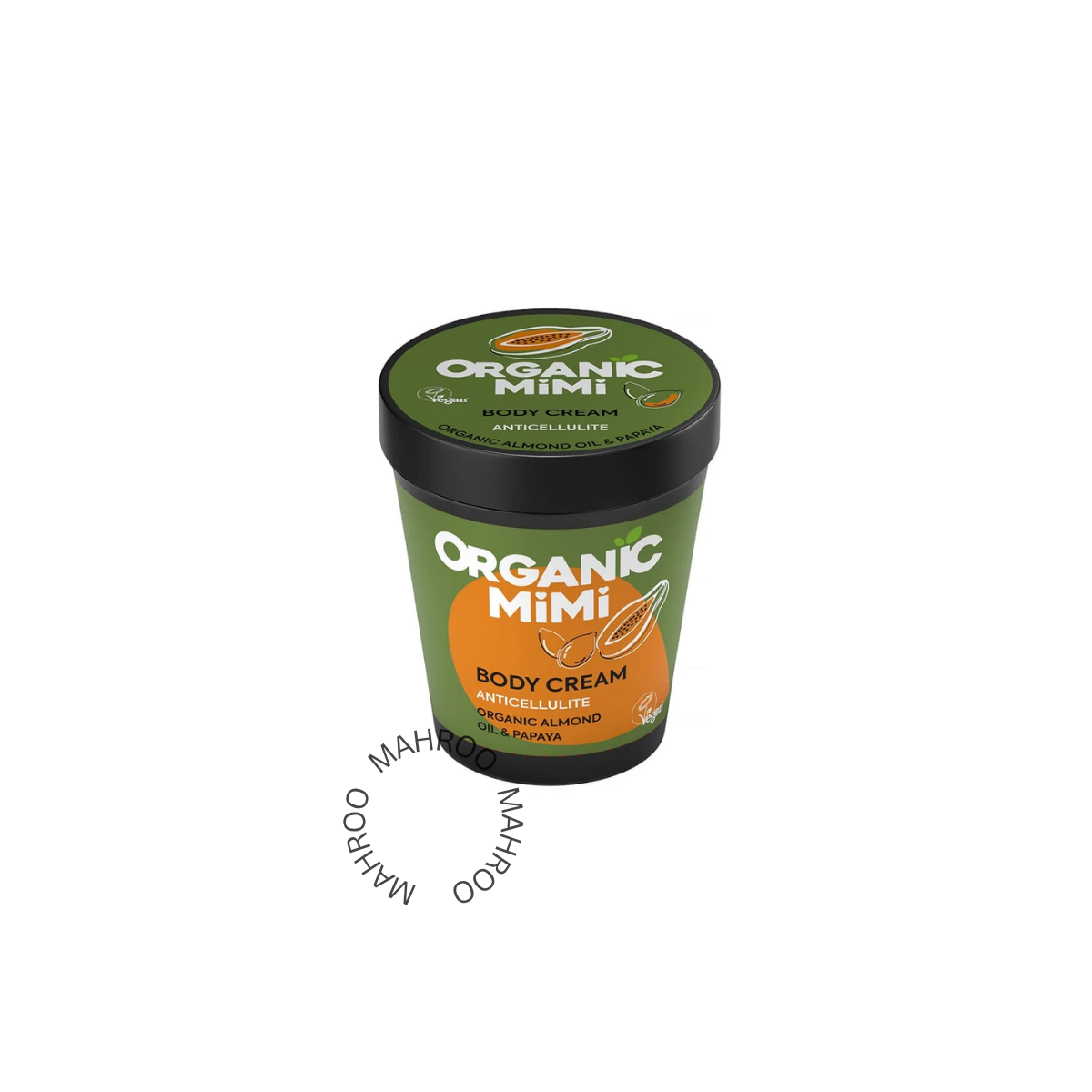 Body Cream Anti-Cellulite Almond & Papaya, 20 - Organic Mimi | Niche Trading Qatar