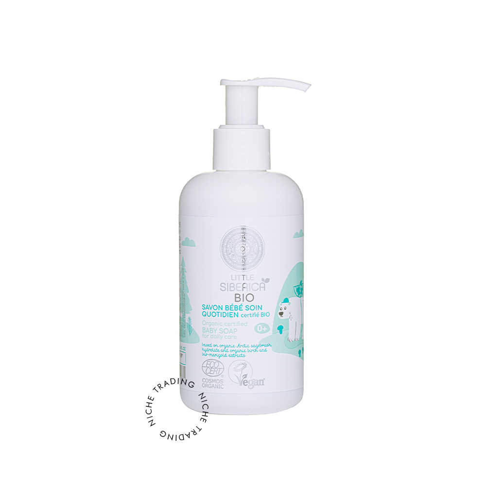 Little Siberica. Organic certified Baby soap for daily care, 250ml