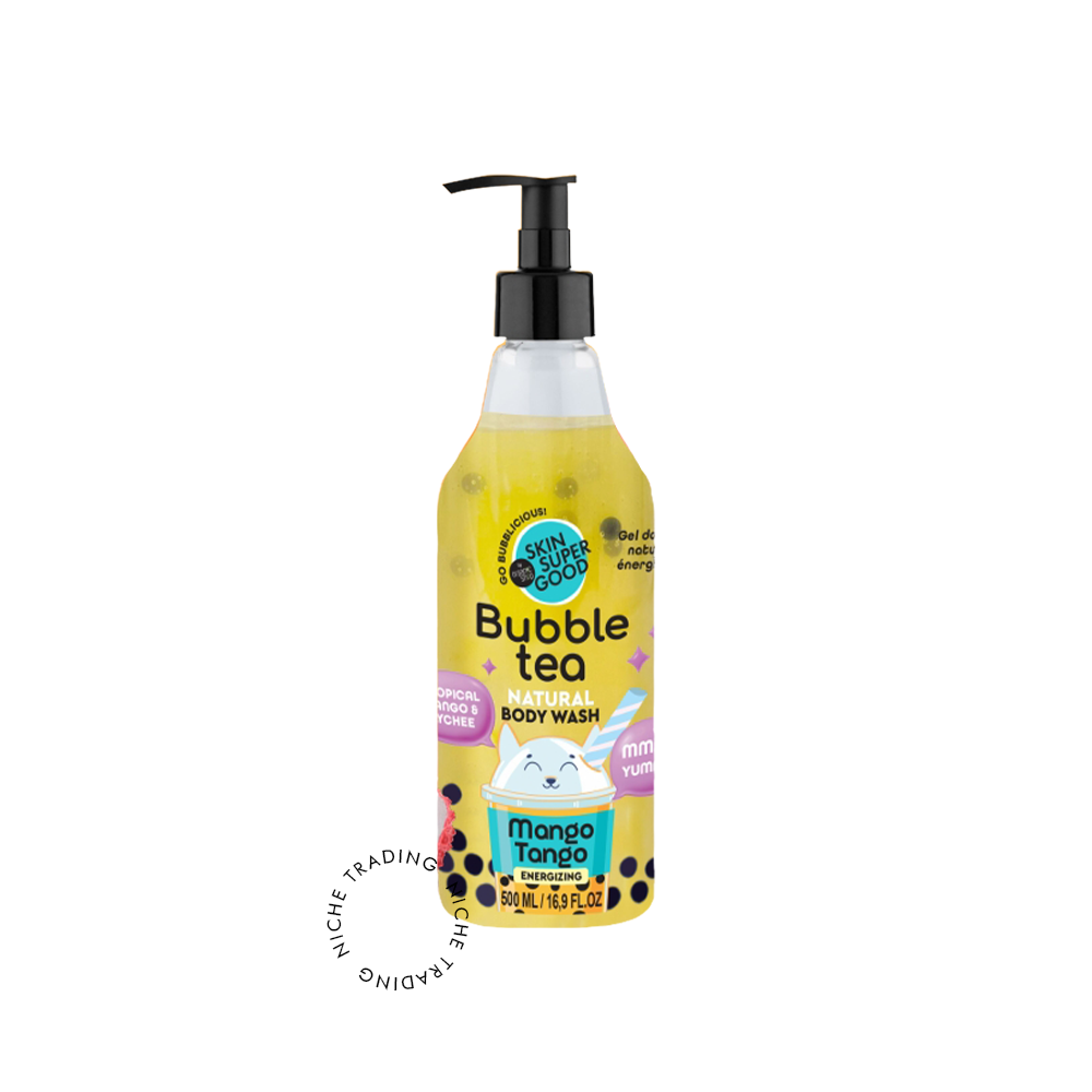 Bubble Tea. Mango Tango Energizing Body Wash. Mango & Lychee, 500ml - Organic Shop | Niche Trading Qatar