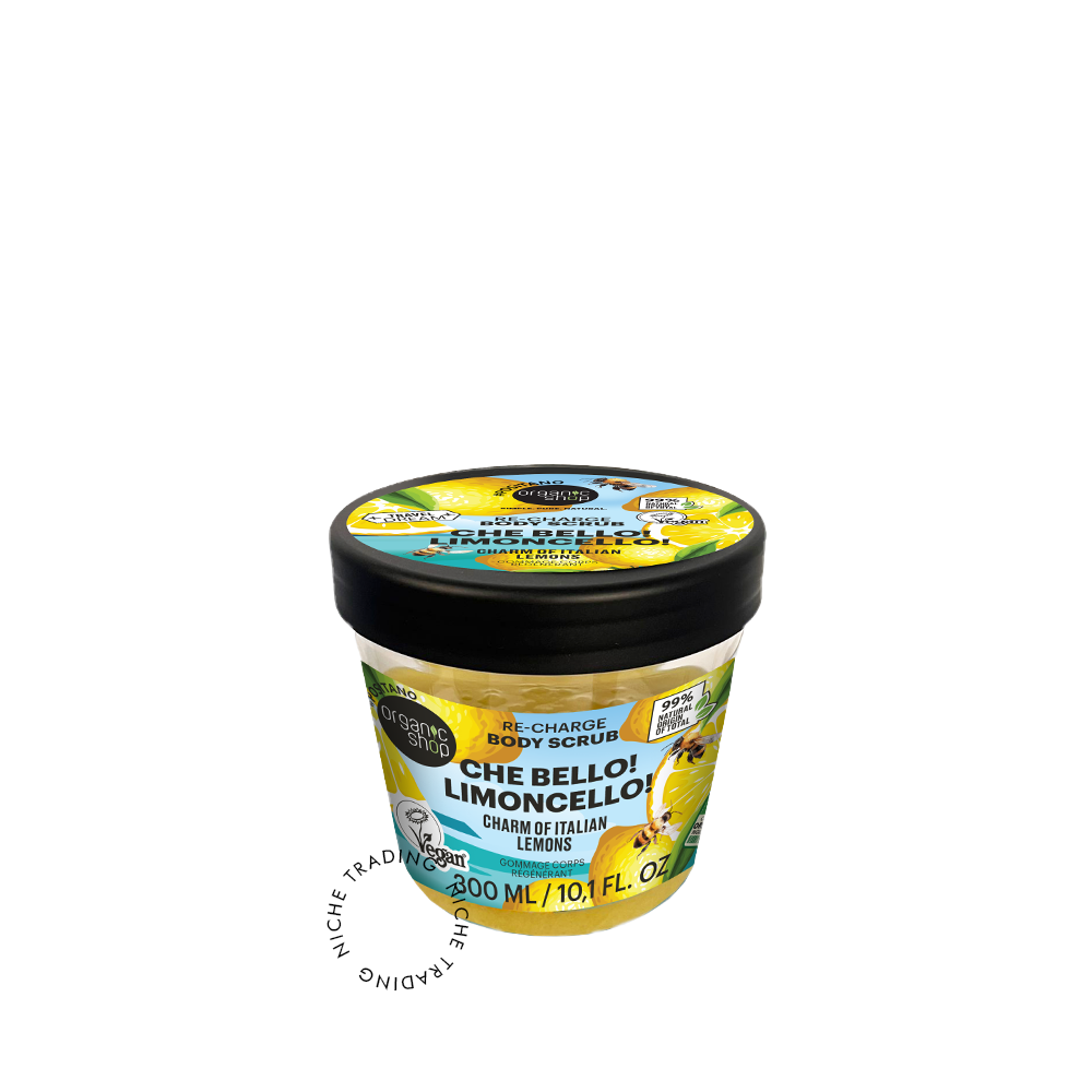 Che Bello! Limoncello! Body Scrub Re-Charge. Charm of Italian Lemons, 300 m - Organic Shop | Niche Trading Qatar
