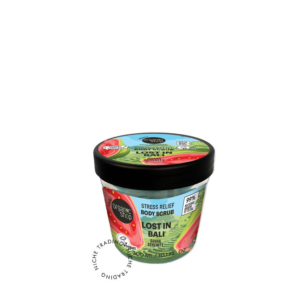 Lost in Bali Body Scrub Stress Relief. Guava Serenity, 300 m - Organic Shop | Niche Trading Qatar