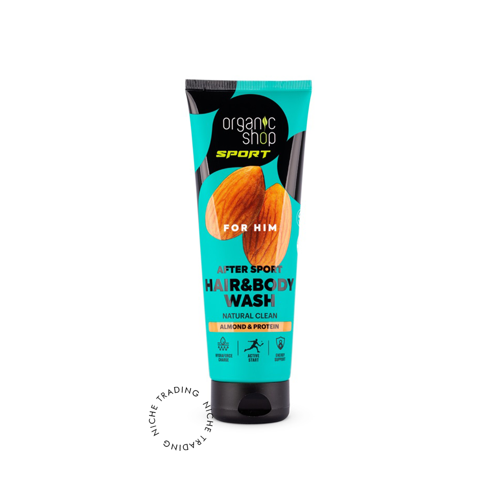 Hair & Body Wash for Men After Sport – SPORT – 200ml - Organic Shop | Niche Trading Qatar
