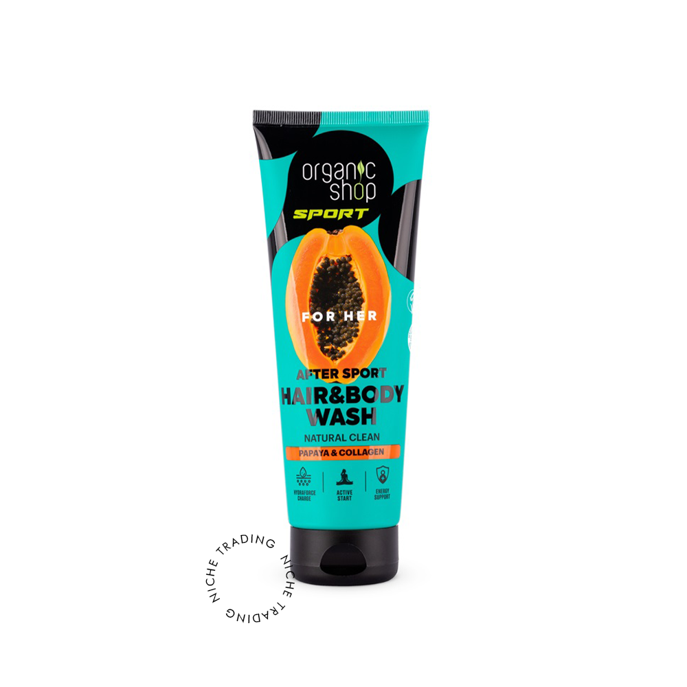 Hair & Body Wash for Women After Sport – Organic Shop SPORT, 200ml - Organic Shop | Niche Trading Qatar
