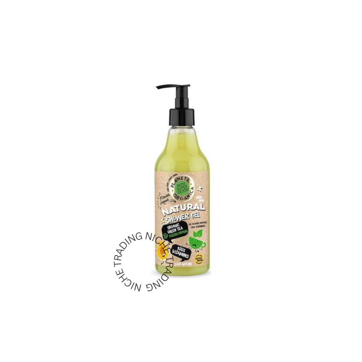 Skin Super Good Natural Shower Gel "100% Vitamins", 500ml - Natura Siberica | Niche Trading Qatar