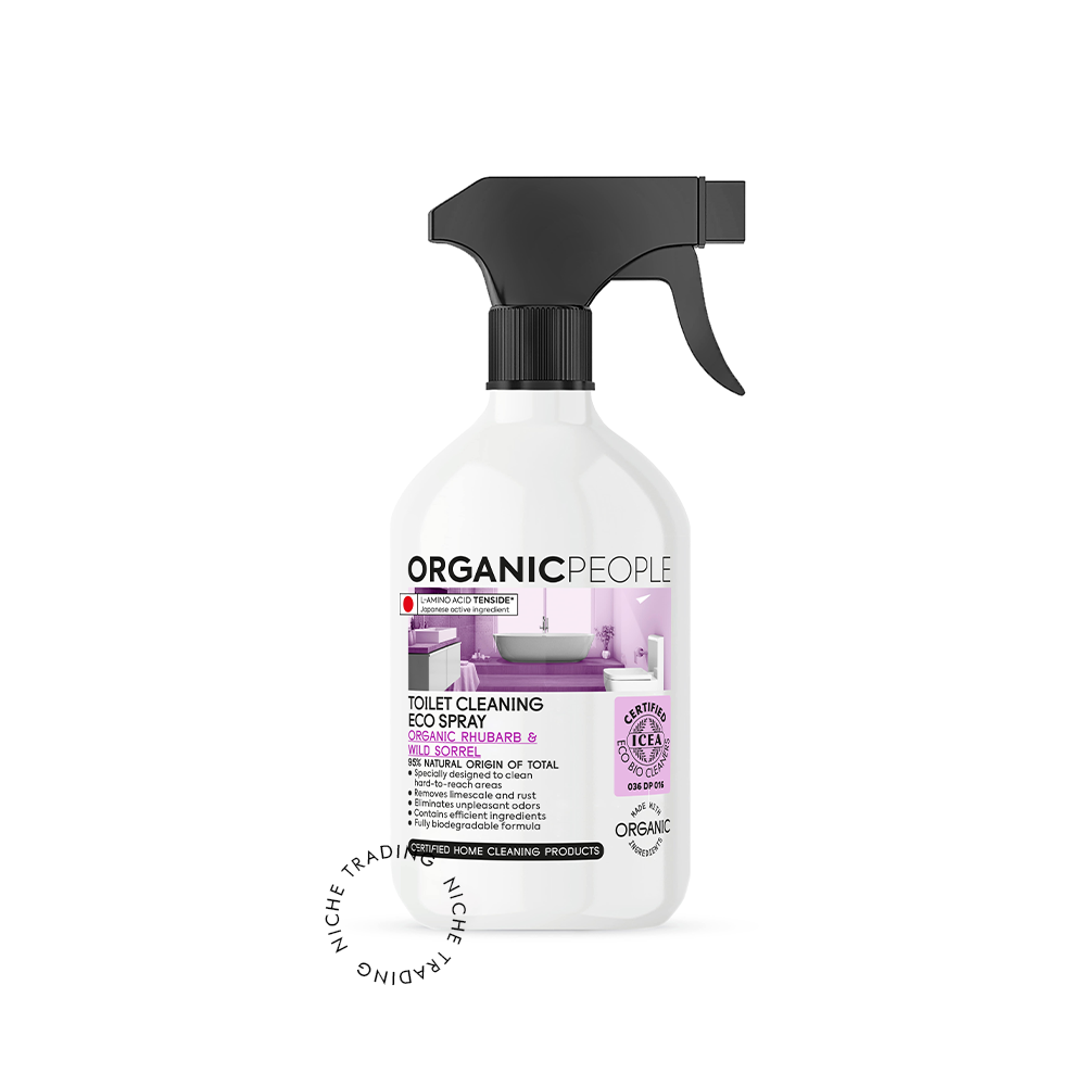Organic People. Toilet cleaning eco spray. Organic Rhubarb & Wild sorrel, 500ml