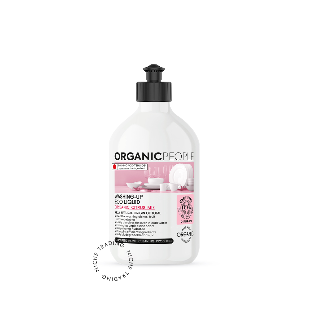 Organic People. Washing-up eco liquid. Organic Citrus mix, 500ml