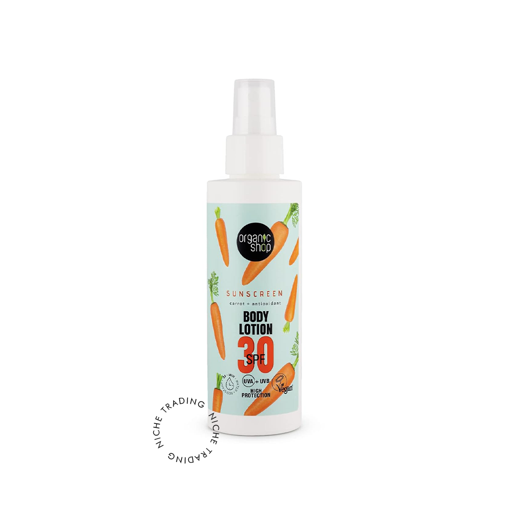 OS Sun. Sunscreen Body Lotion 30 SPF, 150ml - Organic Shop | Niche Trading Qatar