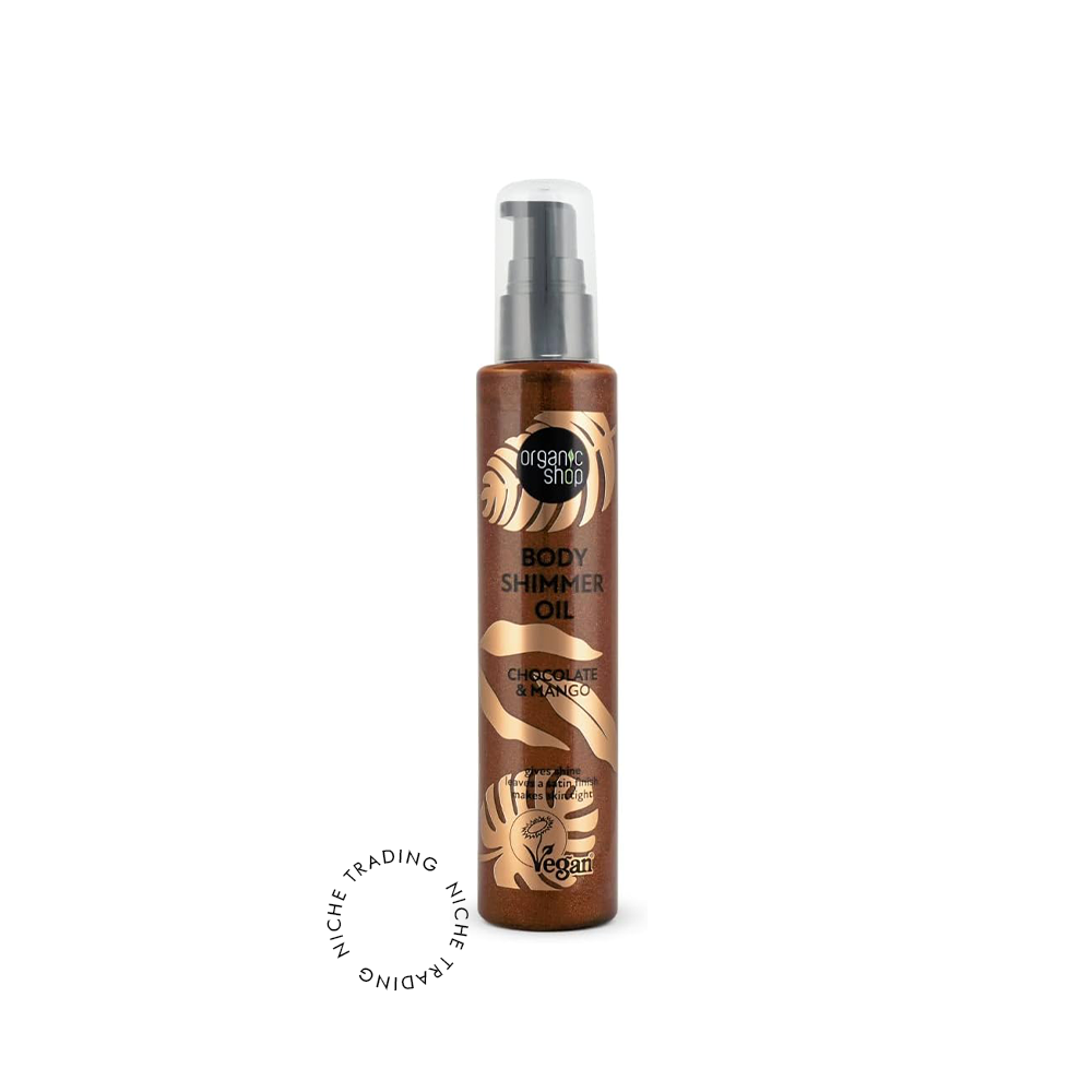 OS Body Shimmer Oil Chocolate & Mango, 100ml - Organic Shop | Niche Trading Qatar