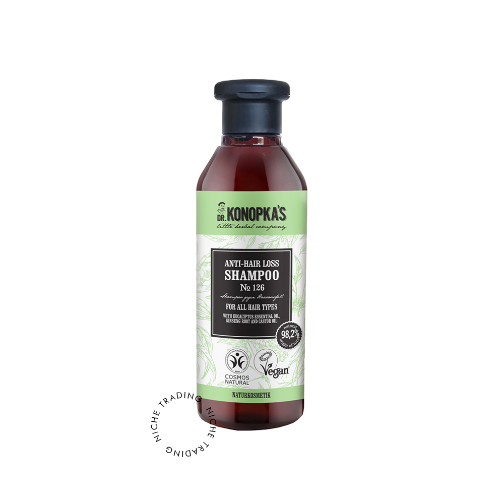 Anti-Hair Loss Shampoo №126 for All Hair Types 280ml - Dr. Konokpa | Niche Trading Qatar