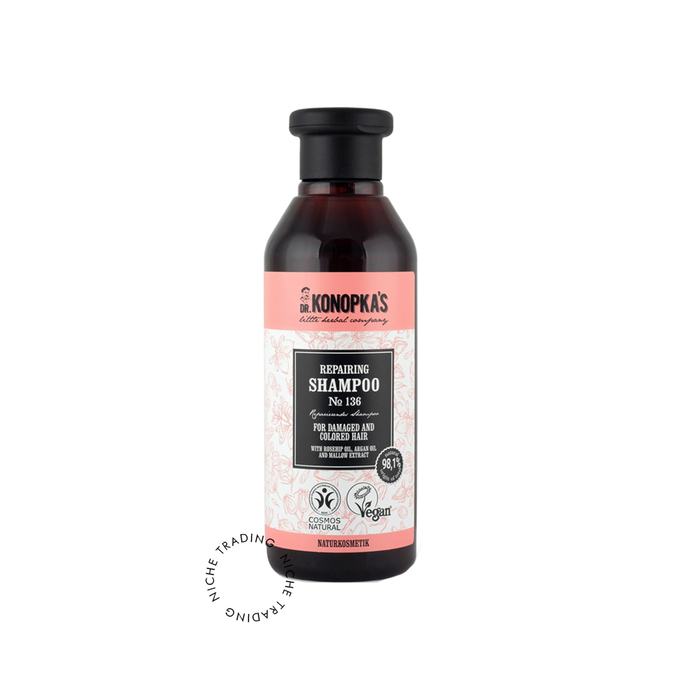 Repairing Shampoo №136 for Damaged and Colored Hair 280ml - Dr. Konokpa | Niche Trading Qatar