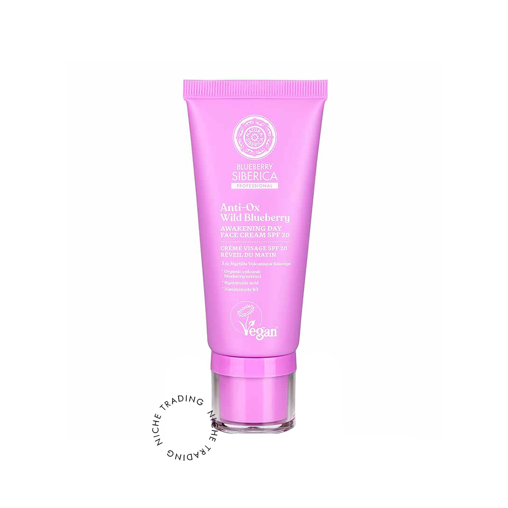 Natura Siberica Anti-OX Wild Blueberry. Awakening day face cream, 50ml