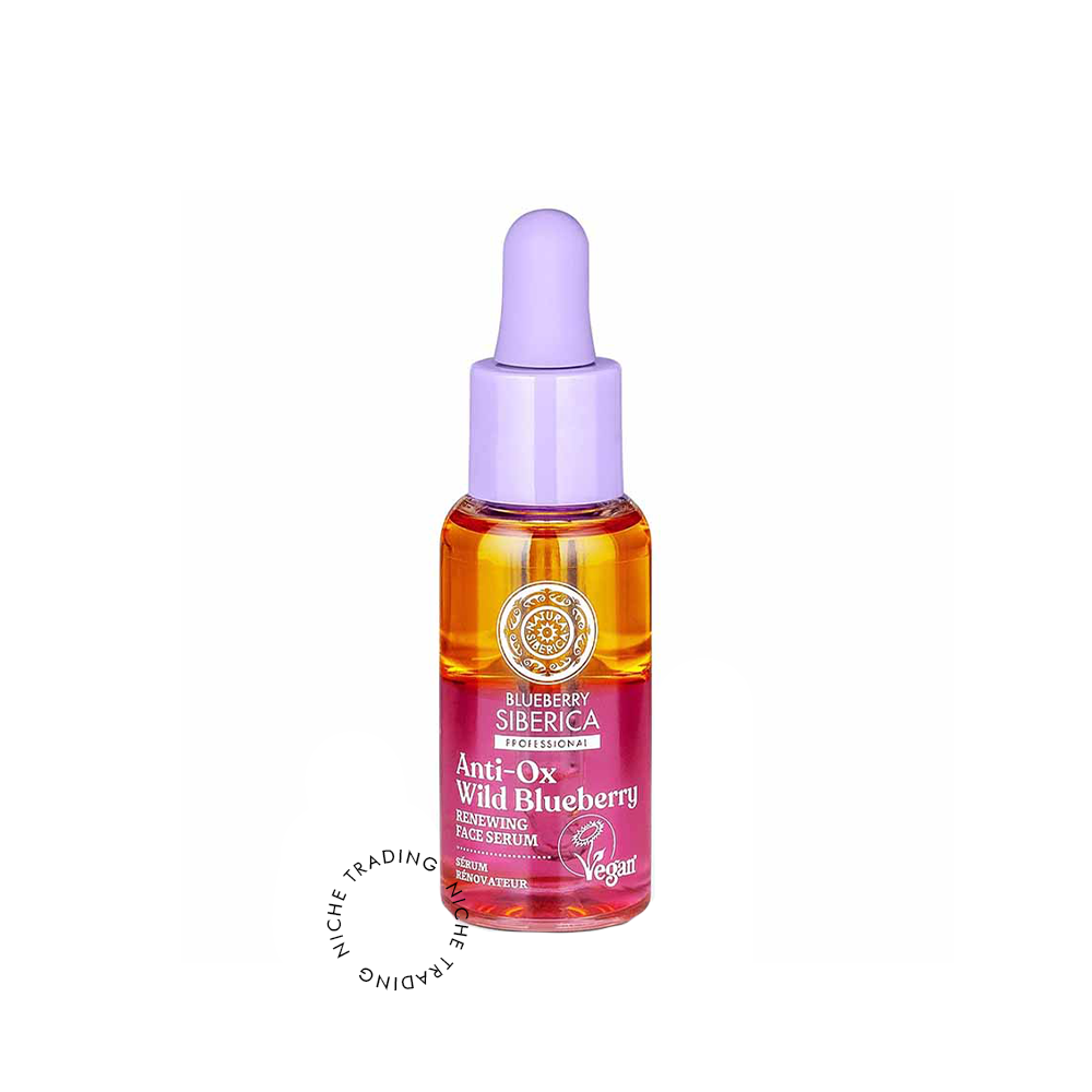 Natura Siberica Anti-OX Wild Blueberry. Renewing face serum, 30ml