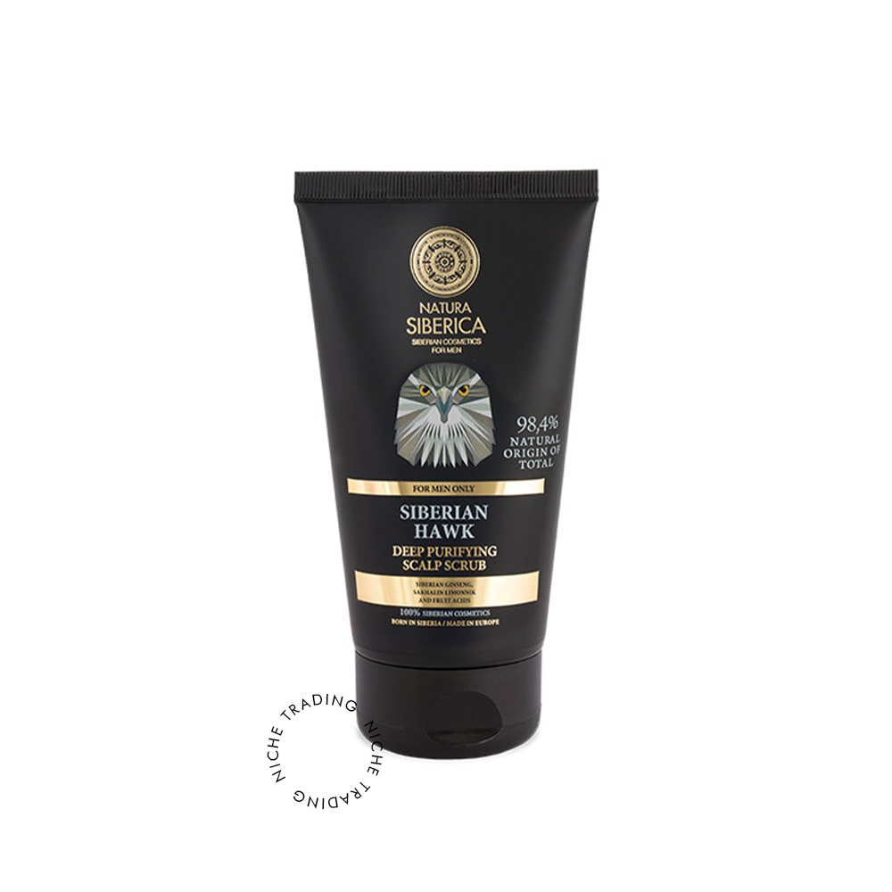 NS Men Deep Purifying Scalp Scrub Siberian Hawk, 150ml - Natura Siberica | Niche Trading Qatar