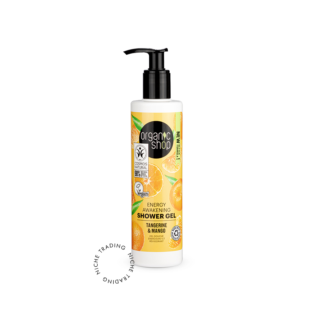 OS Energy Awakening Shower Gel Tangerine and Mango, 280ml - Organic Shop | Niche Trading Qatar