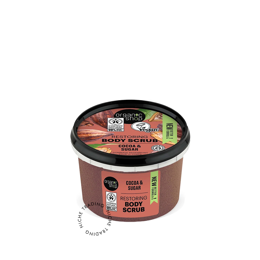 OS Restoring Body Scrub Cocoa, 250ml - Organic Shop | Niche Trading Qatar