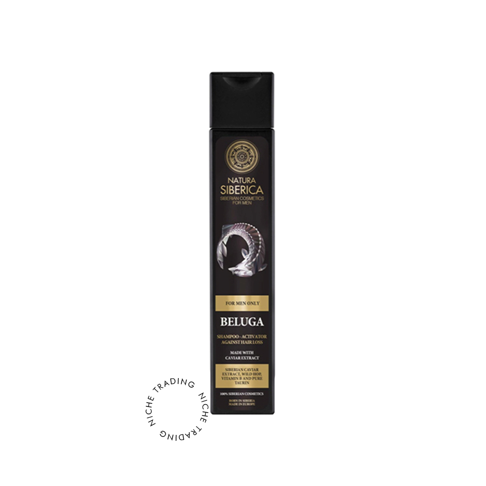 NS Men Shampoo-Activator Against Hair Loss Beluga, 250ml - Natura Siberica | Niche Trading Qatar