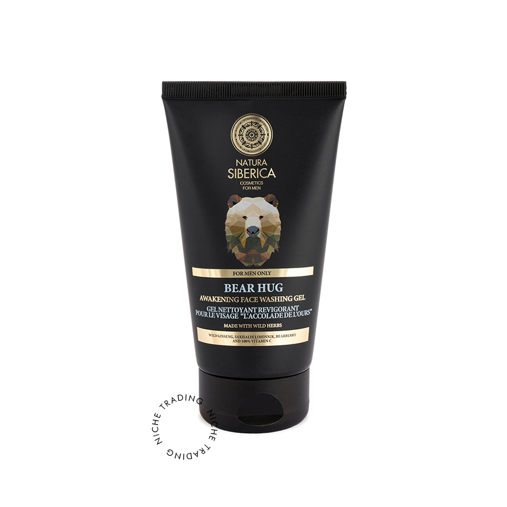 NS Men Awakening Face Washing Gel Bear Hug, 150ml - Natura Siberica | Niche Trading Qatar