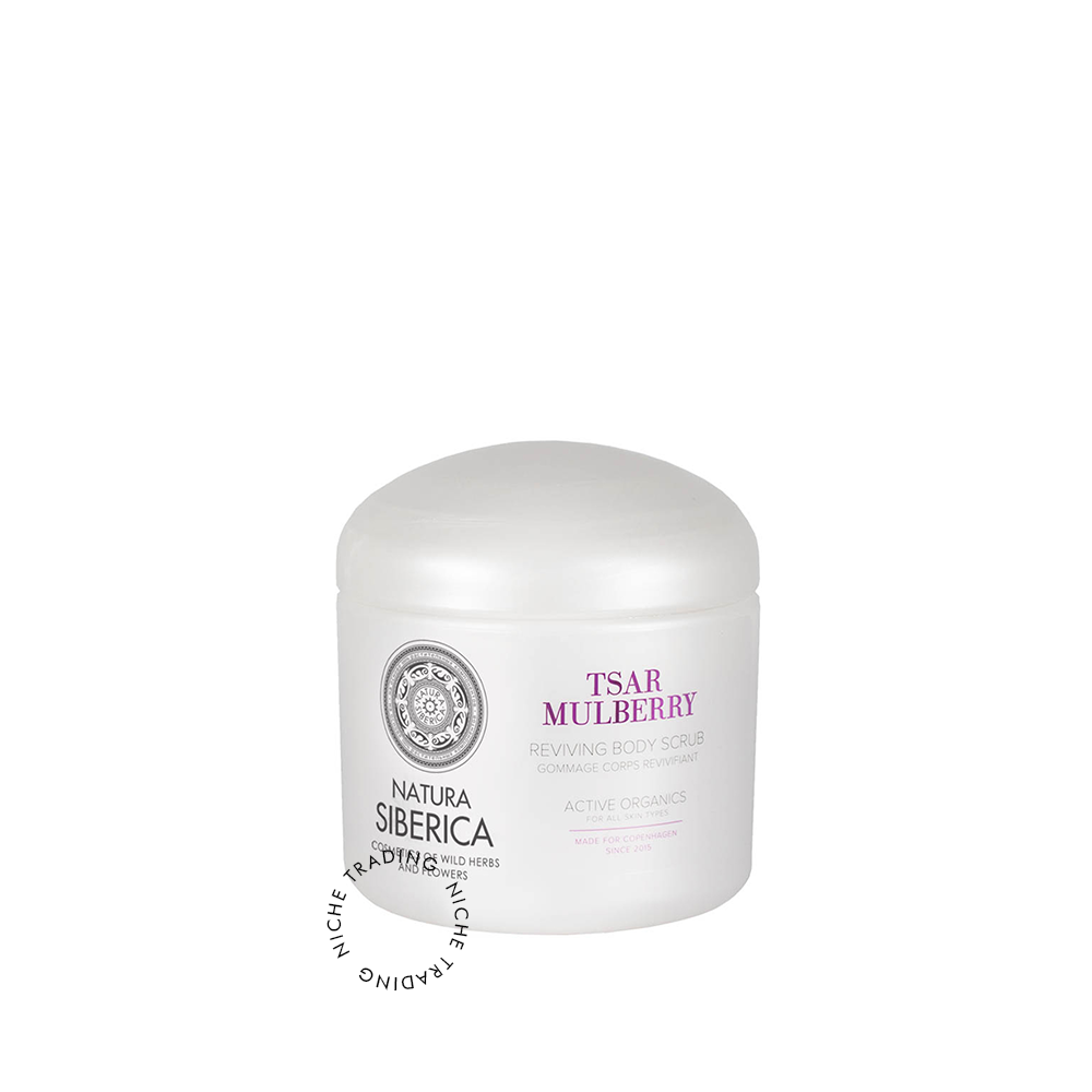 NS Copenhagen Reviving Body Scrub Tsar Mulberry, 370ml - Natura Siberica | Niche Trading Qatar