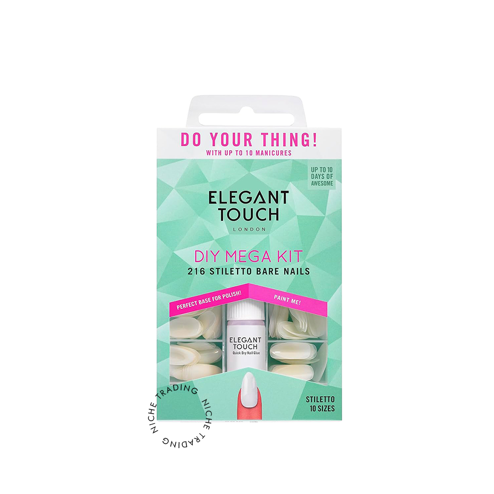 Elegant Touch Mega Bare 216 Nails - Elegant Touch | Niche Trading Qatar