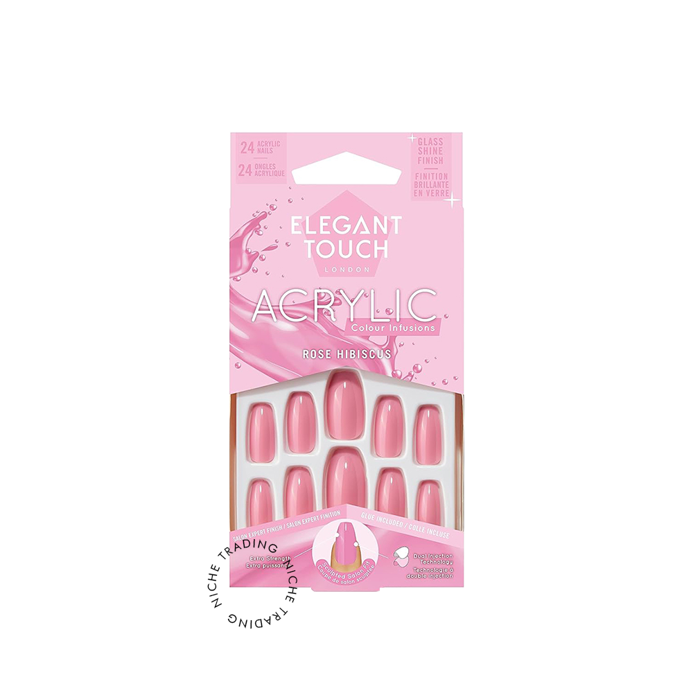 Elegant Touch Colour Acrylic Rose Hisbiscus - Elegant Touch | Niche Trading Qatar