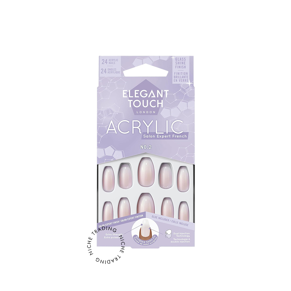 Elegant Touch French Acrylic No 02 Coffin - Elegant Touch | Niche Trading Qatar