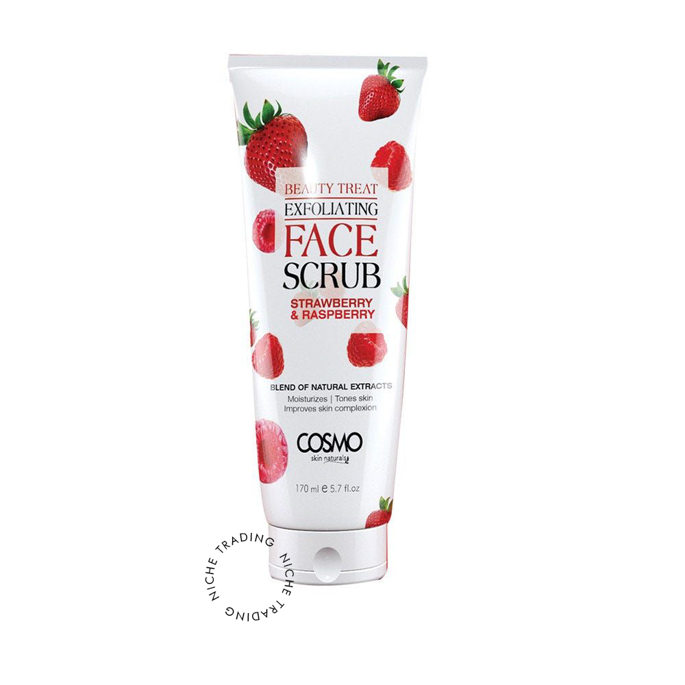 Cosmo Strawberry & Raspberry Scrub 170ml - Cosmo | Niche Trading Qatar
