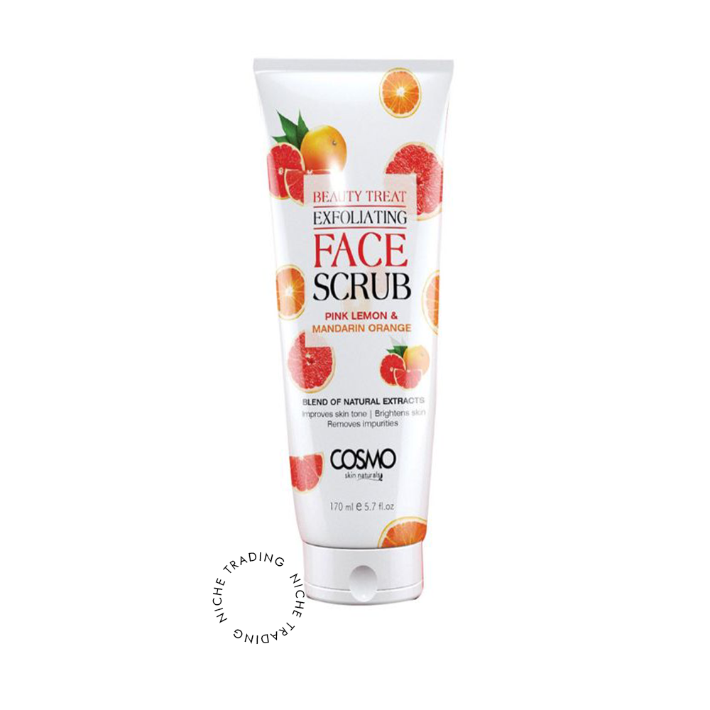 Cosmo Pink Lemon and Mandarin Orange Scrub 170ml - Cosmo | Niche Trading Qatar