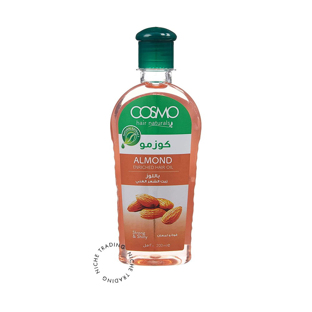 Cosmo Almond Enriched Hair Oil 200ml - Cosmo | Niche Trading Qatar
