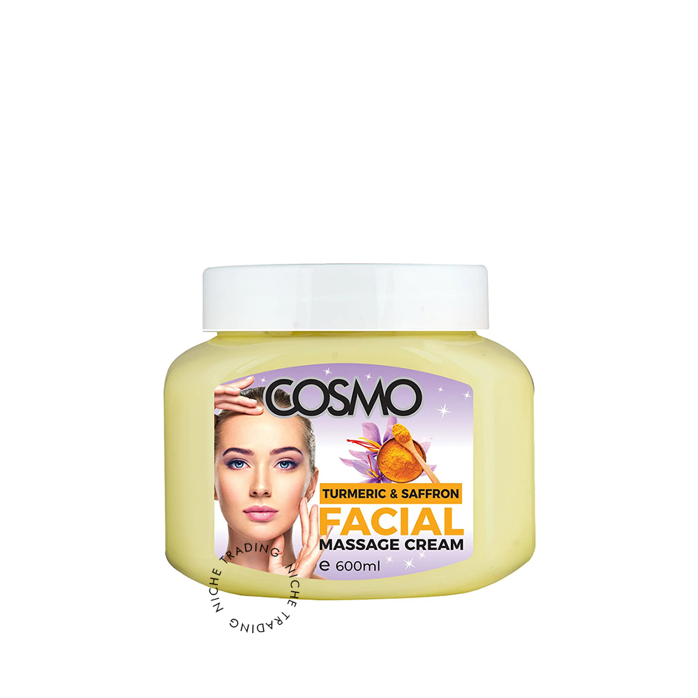 Cosmo Turmeric & Saffron Facial Massage Cream 600ml - Cosmo | Niche Trading Qatar