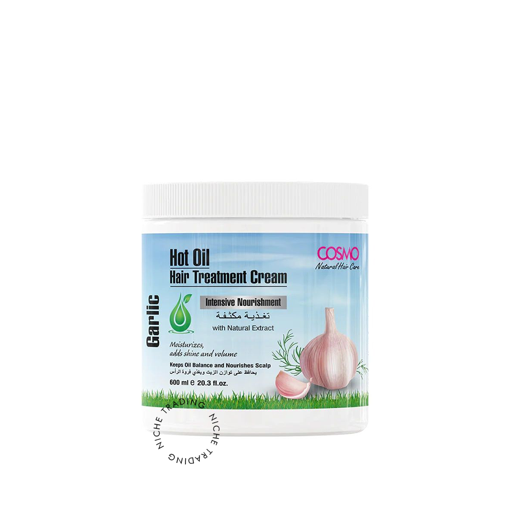 Cosmo Hot Oil Hair Treatment Cream Garlic 600ml - Cosmo | Niche Trading Qatar