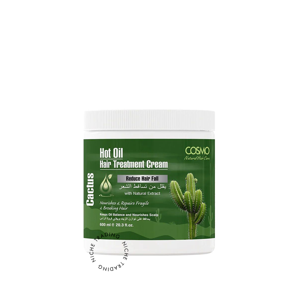 Cosmo Hot Oil Hair Treatment Cream Cactus 600ml - Cosmo | Niche Trading Qatar