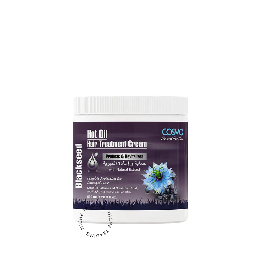 Cosmo Hot Oil Hair Treatment Cream Blackseed 600ml - Cosmo | Niche Trading Qatar