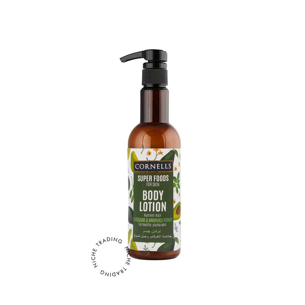 Cornells Avocado & Manuka Honey Body Lotion Super Foods for Skin 500ml - Cornells | Niche Trading Qatar