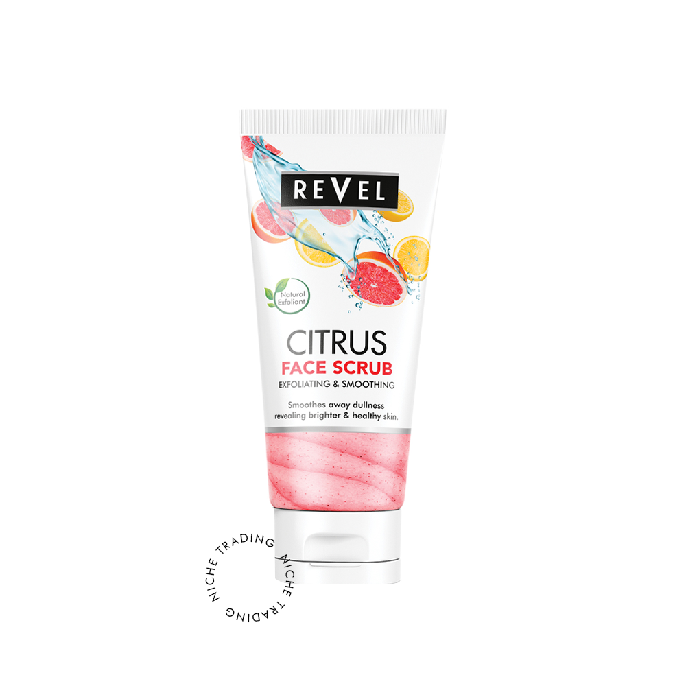 Revel Citrus Instant Glow Face Scrub 150ml - Revel | Niche Trading Qatar