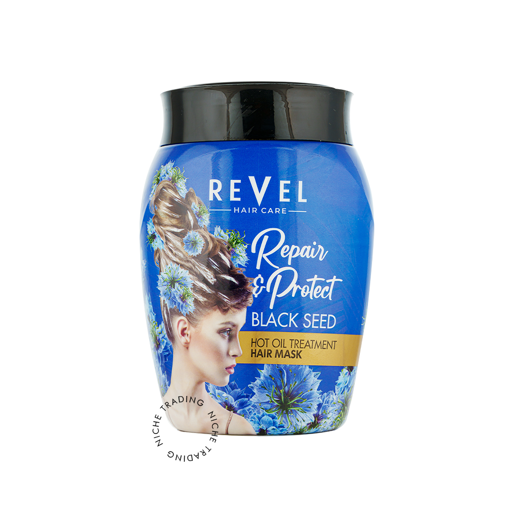 Revel Hair Oil Treatment Hair Mask Black Seed Repair & Protect 1000ml - Revel | Niche Trading Qatar