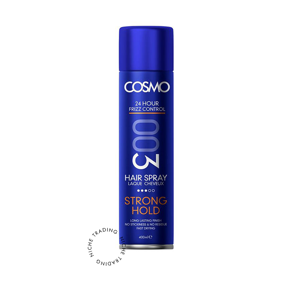 Cosmo Strong Hold 003 Hair Spray 400ml - Cosmo | Niche Trading Qatar