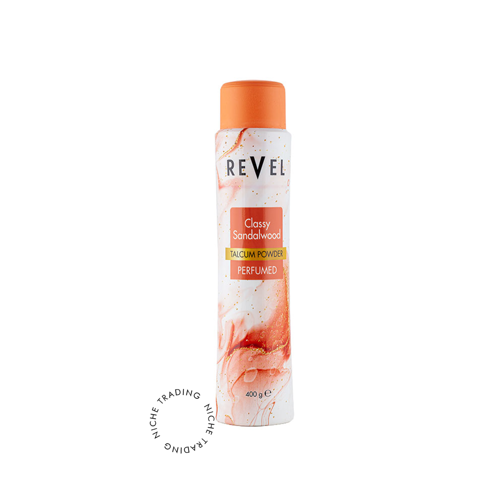 Classy Sandalwood Talcum Powder 400gm (revel Series) - Revel | Niche Trading Qatar
