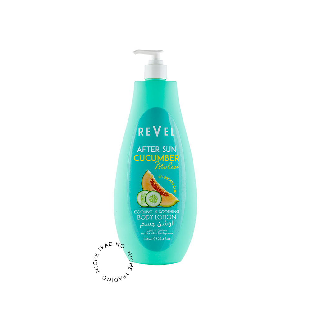 Revel Body Lotion After Sun Cucumber Melon 750ml - Revel | Niche Trading Qatar