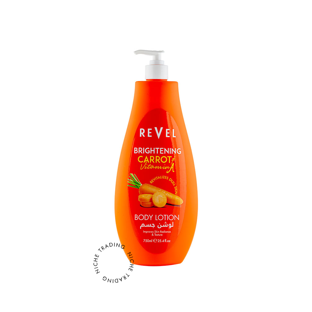 Revel Brightening Carrot & Vitamin a Bodylotion 750ml - Revel | Niche Trading Qatar