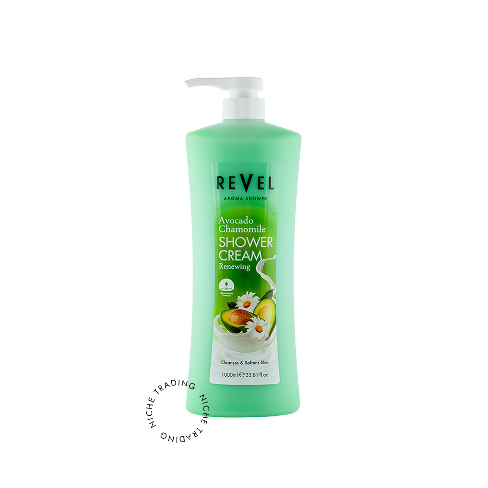 Revel Avocado Chamomile Shower Cream 1000ml - Revel | Niche Trading Qatar