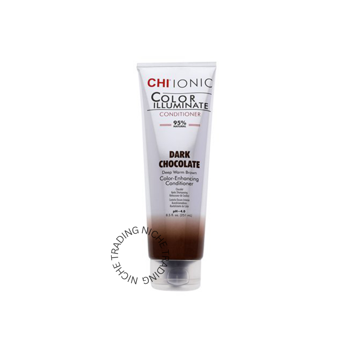 CHI Color Illuminate Conditioner - Dark Chocolate 8.5 Fl. Oz. - CHI | Niche Trading Qatar