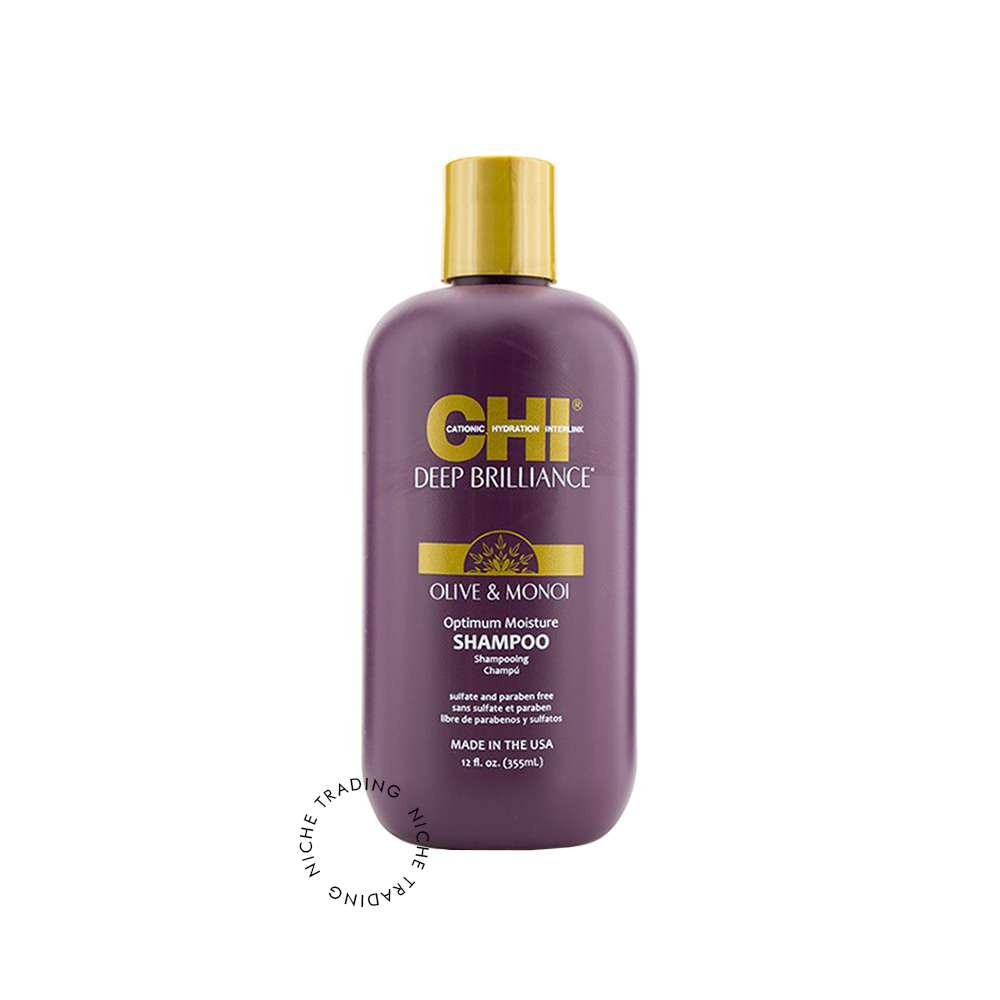 Chi Deep Brilliance Olive & Monoi Optimum Moisture Shampoo 12floz