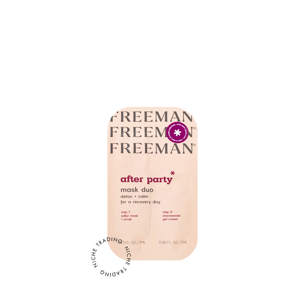 Freeman 2ml After Party Mask Duo – Detoxifying & Calming Facial Care - Freeman | Niche Trading Qatar