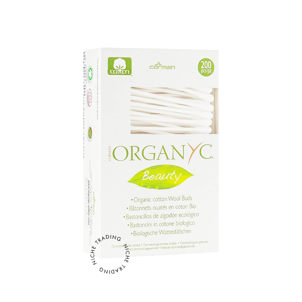 Organyc 100% Organic Cotton Swabs With Biodegradable Packaging