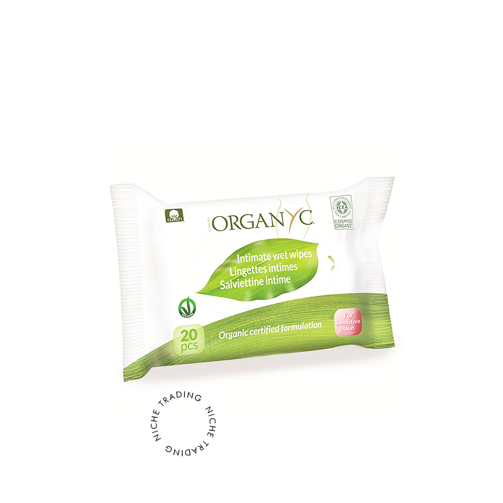 Organyc 100% Organic Cotton Intimate Wipes - Organyc | Niche Trading Qatar