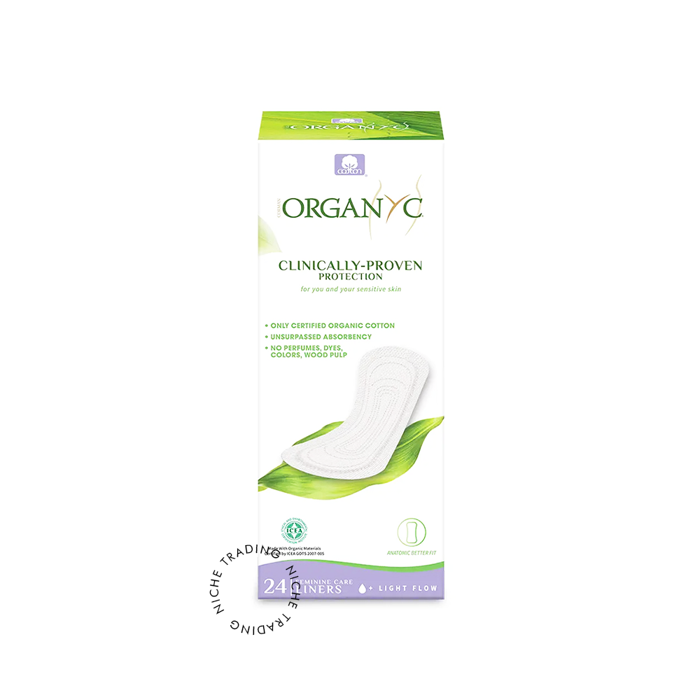 Organyc 100% Organic Cotton Panty Liners Flat - Organyc | Niche Trading Qatar