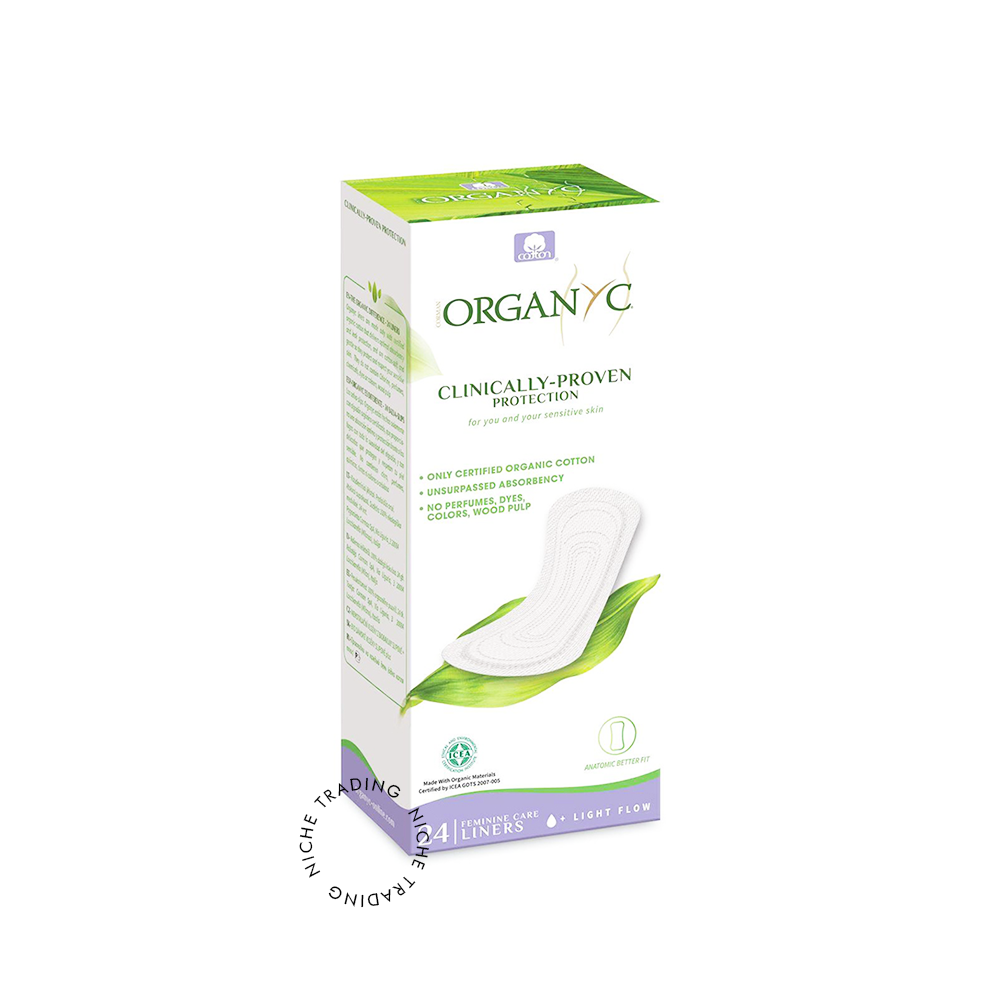 Organyc 100% Organic Cotton Panty Liners Flat