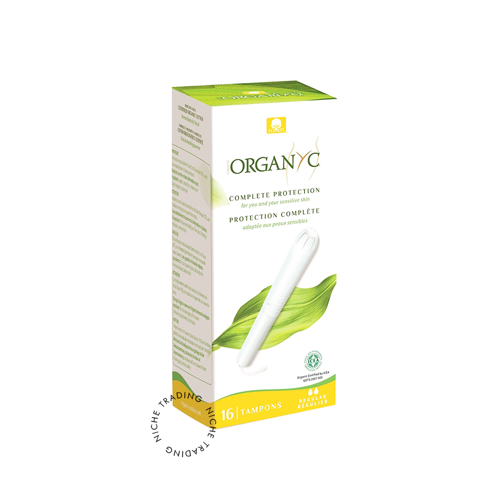 Organyc 100% Organic Cotton Tampons With Cardboard Applicator Regular