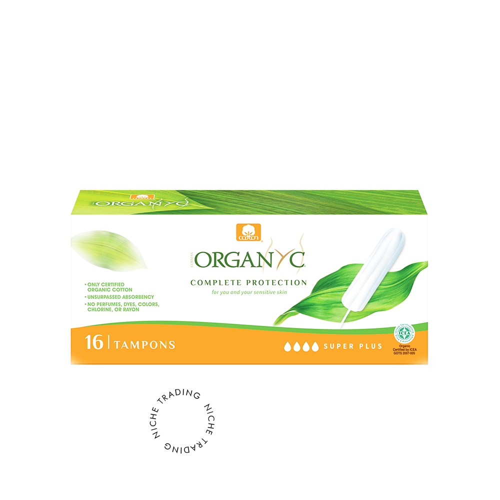 Organyc 100% Organic Cotton Tampons Super Plus - Organyc | Niche Trading Qatar