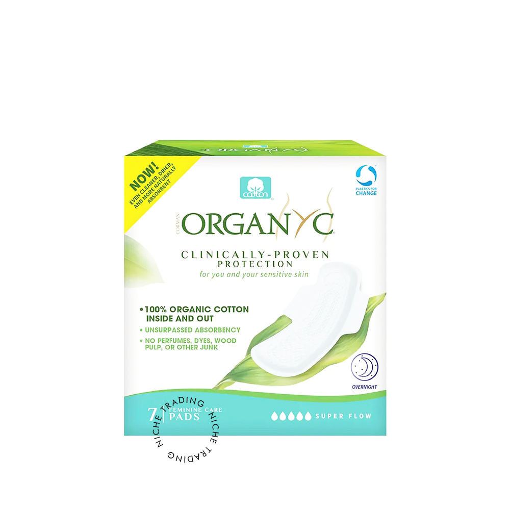 Organyc Overnight Protection Pads Maximum Coverage - Organyc | Niche Trading Qatar